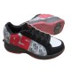 Boty s kole�kem na pat� RS 02 �erno/�edo/�erven�